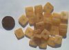25 12x12x4mm Open Square Matte Marble Topaz